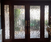 36x80 Entry Door Glass with Polished Finish and 3/4 Thickness