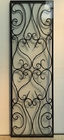 2.54CM Wrought Iron And Glass Front Entry Doors Inserts 10X10MM Steel Dust Proof